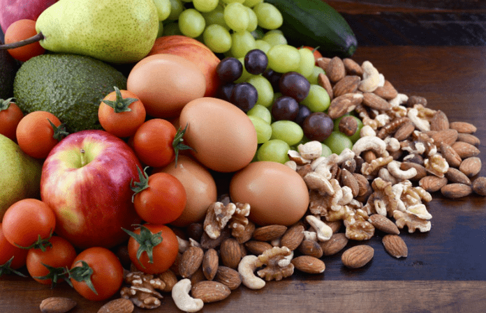 Vegetais de frutas nozes